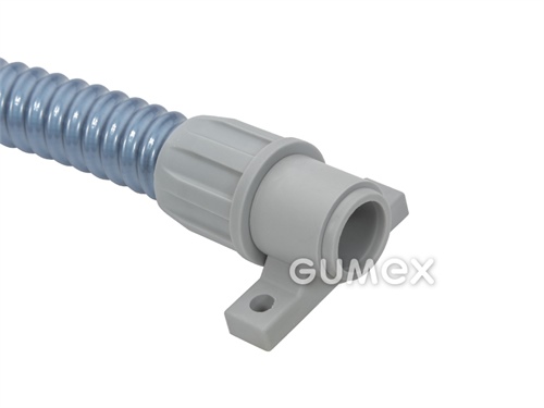 Konektor AD-H 181 k priskrutkovaniu, pre chráničky 10mm, dĺžka 41mm, IP54, PP, -10°C/+110°C, šedý